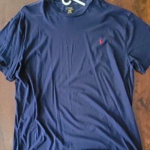 Polo Ralph Lauren 2XB blue short sleeved shirt with red horse